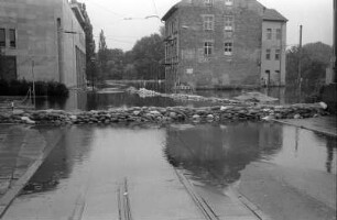 Frankfurt/Oder : In Frankfurt/Oder, Oder-Hochwasser