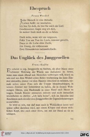 12: Das Unglück des Junggesellen