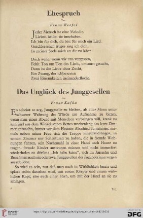 12: Das Unglück des Junggesellen