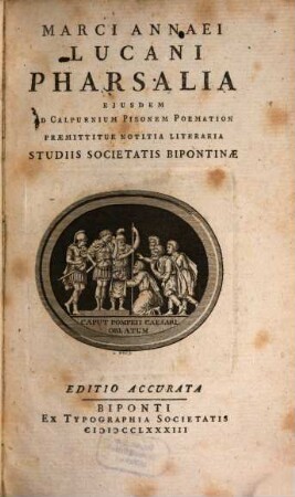 Marci Annaei Lucani Pharsalia