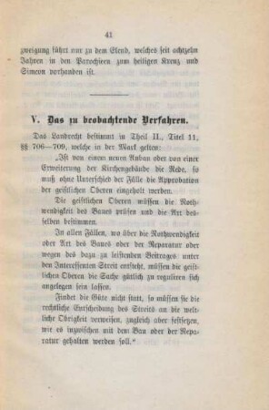 V. Das zu beobachtende Verfahren
