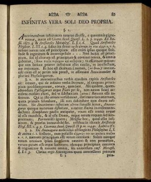 Infinitas Vera Soli Deo Propria.