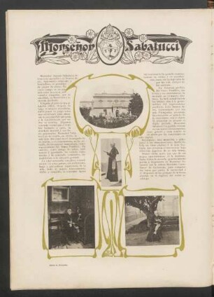 Monseñor Sabatucci : Dibujo de Hohmann.