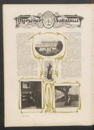 Monseñor Sabatucci : Dibujo de Hohmann.