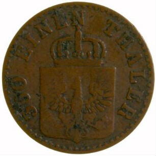 Münze, Pfennig, 1850