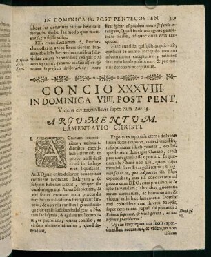 359-369, Concio XXXVIII. in dominica VIIII. post pentecosten