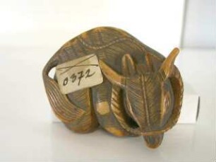 Netsuke in Gestalt eines Ochsen