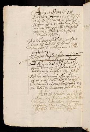 Winterhalbjahr 1601/02. Rektorat Johann Halbritter