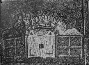 Mosaikzyklus mit Szenen aus dem Leben Christi — Südwand: Abendmahl