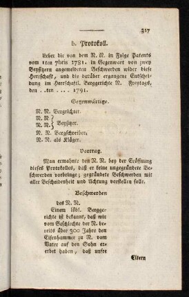 316-328, b. Protokoll.