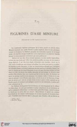 Figurines d’Asie mineure