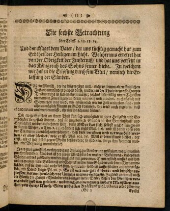 53-68, Die sechste Betrachtung