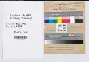 Entnazifizierung Paul Staehr , geb. 13.03.1895 (Polizeibeamter)
