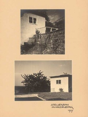 Atelierhaus, Heidelberg: Terrasse, Außentreppe
