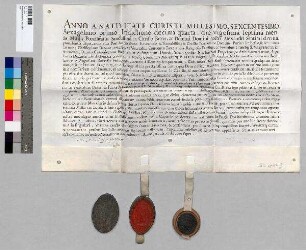 Gebetsverbrüderung zwischen dem Kloster Rottenbuch und dem Kloster Baumburg.; S1: Propst Michael von Rottenbuch; S2: Konvent von Rottenbuch