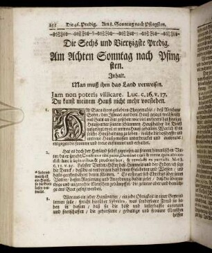 Die Sechs und Viertzigste Predig. Am Achten Sonntag nach Pfingsten. - Die Funfftzigste Predig. Am Zwölften Sonntag nach Pfingsten.