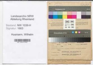 Entnazifizierung Wilhelm Husmann , geb. 27.01.1896 (Baecker)