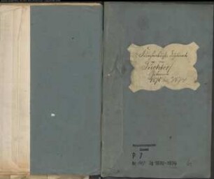 Kirchenbuchduplikat der katholischen Stadt- und Landgemeinde in Füchtorf (G 1870-1874). (Gemeinde: Füchtorf, katholische Stadt- und Landgemeinde)
