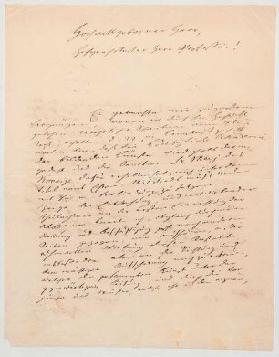 Friedrich Wilhelm Joseph von Schelling (1775 - 1854) Autographen: Briefe von Schelling an verschiedene Adressaten - BSB Autogr.Cim. Schelling, Friedrich Wilhelm Joseph von, 47. Friedrich Wilhelm Joseph von Schelling (1775 - 1854) Autographen: Brief von Schelling an N.N. - BSB Autogr.Cim. Schelling, Friedrich Wilhelm Joseph von.47