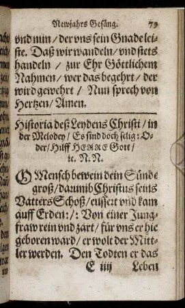 Historia deß Leydens Christi [...]