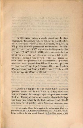 De M. Terenti Varronis libris grammaticis