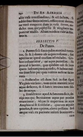 Subsectio V. De Puteo