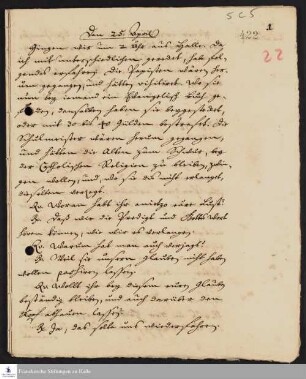 Reisetagebuch eines Theologiestudenten.