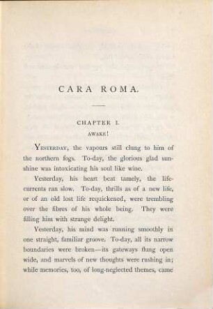 Cara Roma, 1