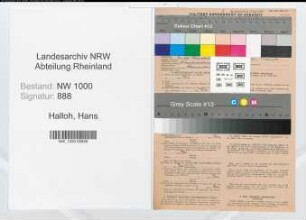 Entnazifizierung Hans Halloh, geb. 10.05.1897 (Polizeibeamter)