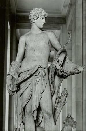Dresden, Ständehaus, Statue des Meleager, ehemals Palais Brühl