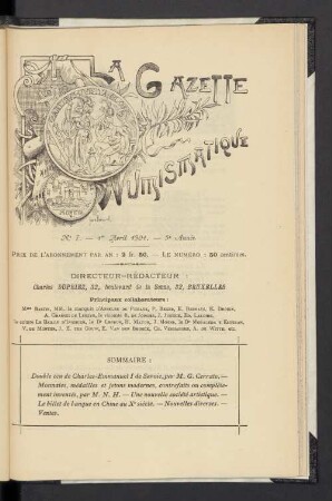 N° 7. — 1er Avril 1901. — 5e Année