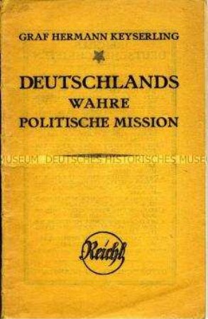Abhandlung über die Rolle Deutschlands nach dem Ersten Weltkrieg aus konservativer Sicht