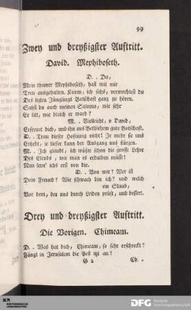 Zwey und dreyßigster Auftritt