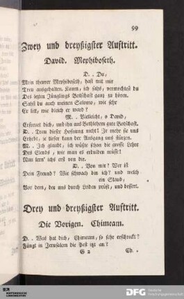 Zwey und dreyßigster Auftritt