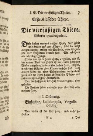 7-34, Die vierfüßigen Thiere