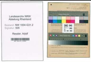 Entnazifizierung Adolf Ressler , geb. 11.01.1904 (Gastwirt)