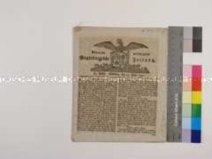 Magdeburgische Zeitung vom 13. Juli 1790 mit einem Bericht über die revolutionären Vorgänge in Paris, insbesondere über die Vorbereitungen zum 14. Juli 1790 sowie über ein vereiteltes Attentat auf den französischen König