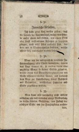 Innerliche Ursachen.