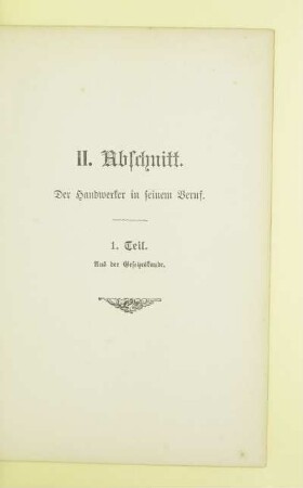 1. Teil. Aus der Gesetzeskunde