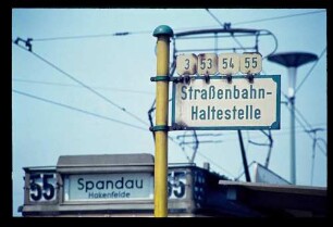 Strassenbahn-Haltestelle 18.5.64.