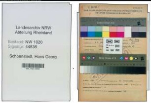 Entnazifizierung Hans Georg Schoenstedt , geb. 08.07.1906 (Technischer Angestellter)