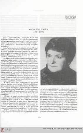 58: Irena Popławska (1924-1995)