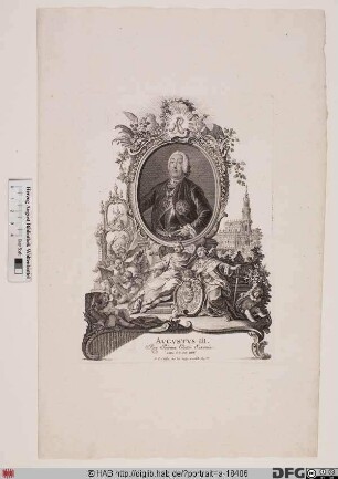 Bildnis Friedrich August II., Kurfürst von Sachsen und (als August III.) König von Polen (reg. 1733-63)