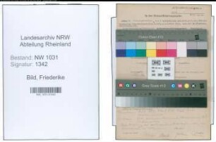 Entnazifizierung Friederike Bild , geb. 03.03.1910 ()