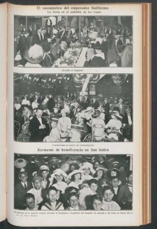 El onomástico del emperador Guillermo : La fiesta en el pabellón de los Lagos