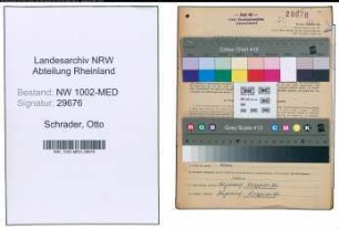 Entnazifizierung Otto Schrader , geb. 08.10.1915 (Arzt)