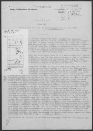 Oberensingen-Hardt: Inspektionsbericht 1960