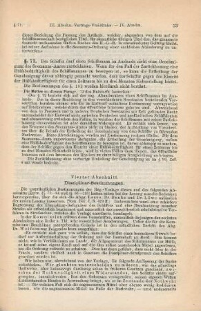 Vierter Abschnitt. Disziplinar-Bestimmungen