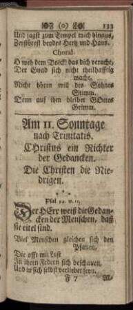Am 11. Sonntage nach Trinitatis. - Am 21. Sonntage nach Trinitatis.