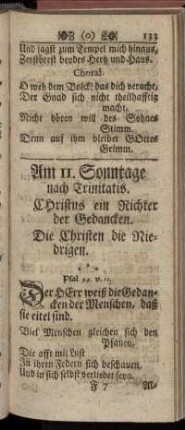Am 11. Sonntage nach Trinitatis. - Am 21. Sonntage nach Trinitatis.